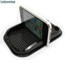 Ladysmtop 1 шт. Универсальный креативный дизайн черный для автомобиля, нескользящий липкий Авто Противоскользящий коврик для приборной панели автомобильные аксессуары