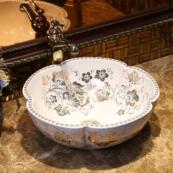 

Porcelain bathroom ceramic counter top sinks wash basin popular europe art basin bathroom countertop basin white shampoo bowl