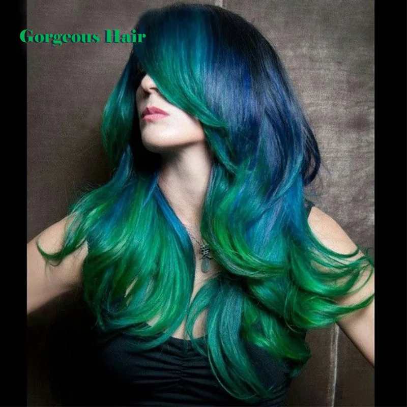3 Tone Color Del Pelo 1b Verde Azul De La Armadura Pelo