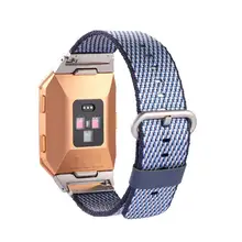 Релиз спортивный Королевский тканый нейлоновый браслет ремешок для Fitbit Ionic Прямая oct25
