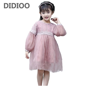 

Kids Dresses For Girls Ball Gowns Puff Sleeve Princess Tulle Dresses Girls Sundress 2 6 10 12 Years Lace Party Performance Dress