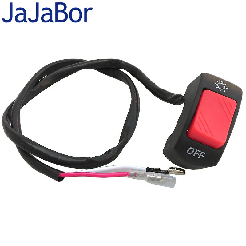 

JaJaBor Universal Handlebar Switch Motorcycle Headlight Switch 22mm Inner Diameter ON/OFF Button Fog Light Switch Moto Accessory