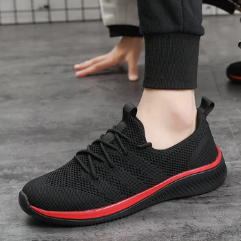 

Sport Shoes Men 2019 Brand Running Shoes Breathable Zapatillas Hombre Deportiva Men Footwear Trainer Sneakers Men Red Sox Shoes