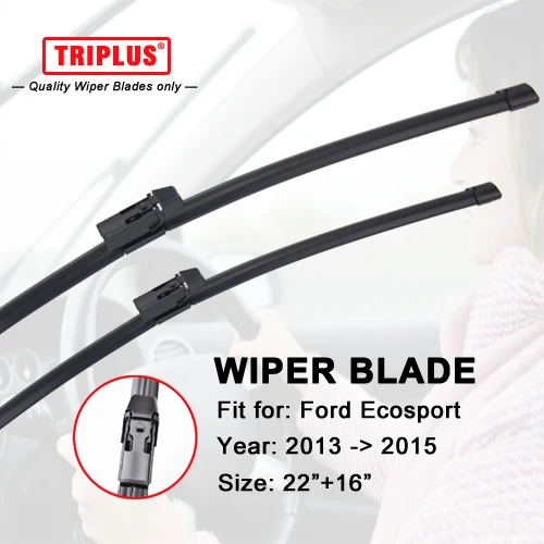 Wiper Blade Fits for Ford Ecosport (2013 2015) 1set 22"+16",Flat Aero