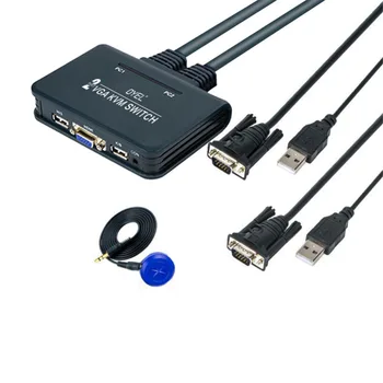 

VGA KVM two-in-one switch KVM button VGA KVM port one machine For Win98/ME/2KP4/XP/2003,Linux,Apple,MAC