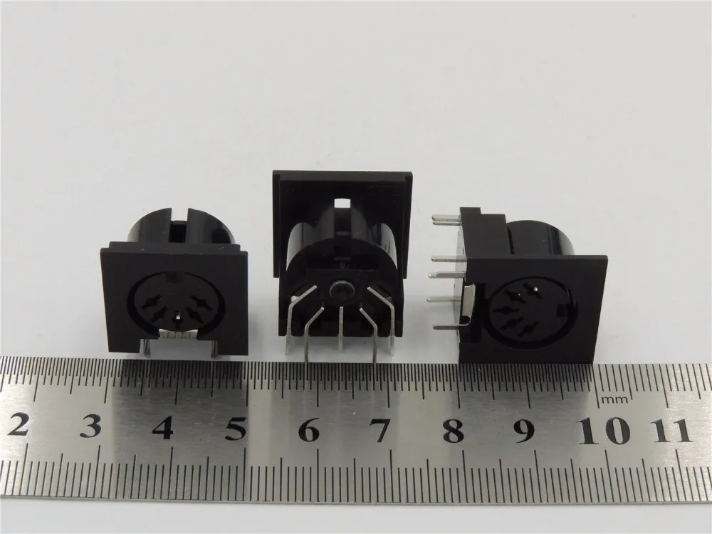 50 шт. PCB Панель крепление миди женский DIN5 DIN 5-контактный разъем