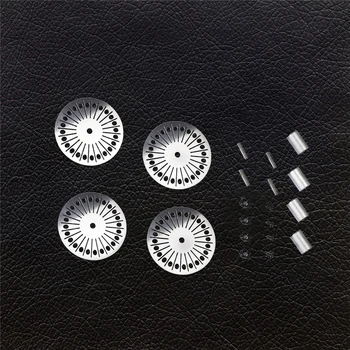 

4pcs Metal RC Car Wheel Hub Decorative Cover for TRAXXAS TRX4 Ford Bronco Land Rover Defender RC Crawler Car