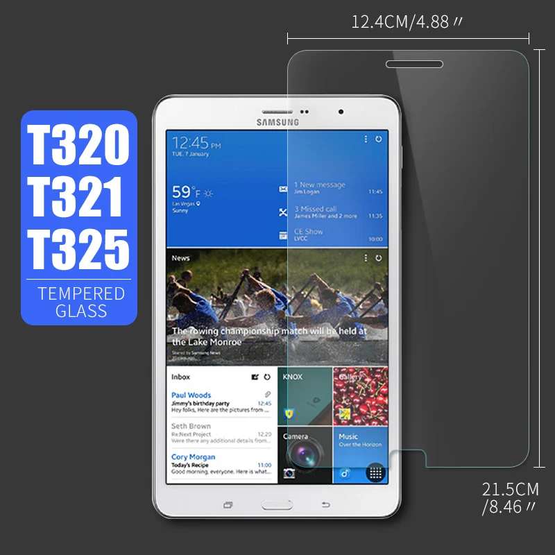 HD планшет закаленное стекло для samsung Galaxy Tab T285 T580 T280 T700 T800 Защитная пленка для samsung N5100 P3100 T320 T230 - Цвет: T320  T321  T325