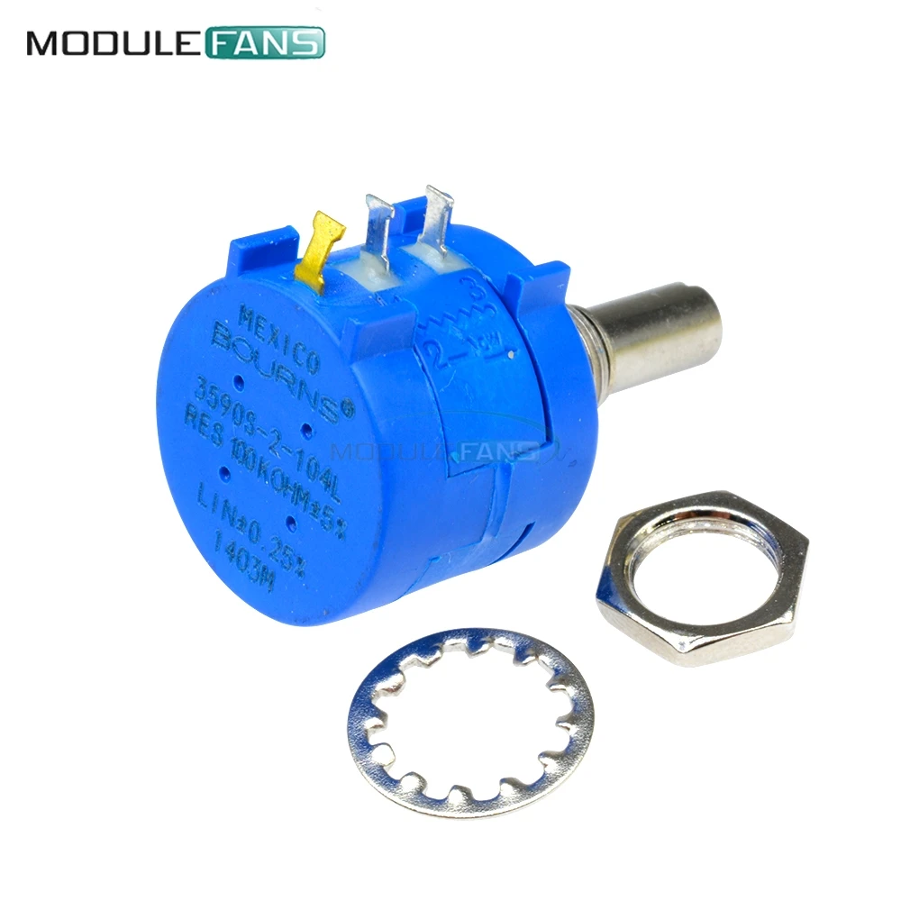 3590S 2 104L 100K Ohm поворотный проволочный прецизионный потенциометр Pot 10