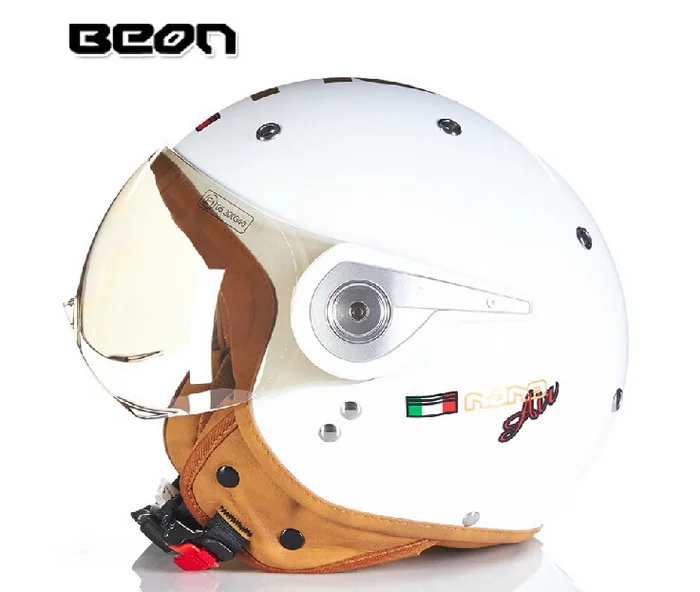 Новая аутентичная обувь Нидерланды BEON модный высокий уход за кожей лица мотоциклетный шлем электронные велосипедные шлемы B110A для мужчин и женщин - Цвет: white