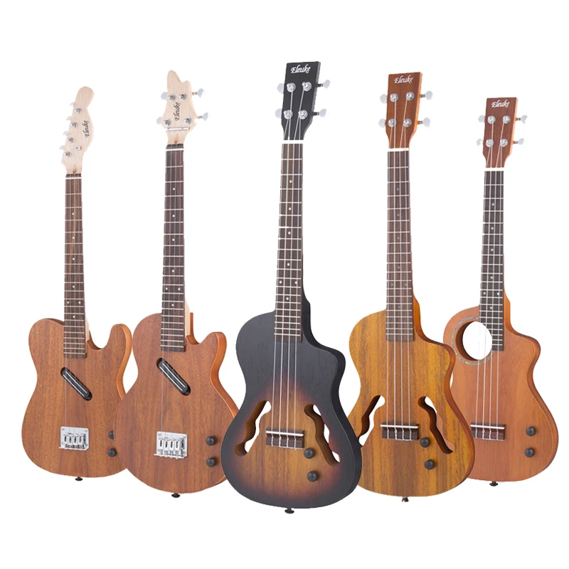 26 inch Full Solid Wood Electric Ukulele Ukelele Intelligent Bluetooth Mini Hawaiian Guitar With