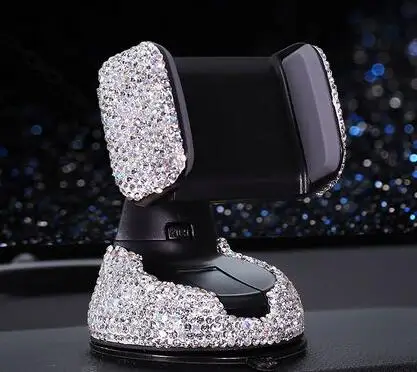 

Car GPS Phone Holder Full Diamond Mat Anti Slip Mat Dashboard Mobile Phone MP3 Holder Mount Bracket Crystal Glitter Rhinestones