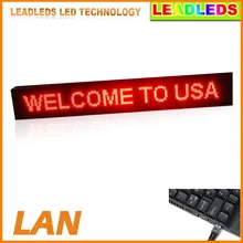 Super Bright LED Scrolling Message Sign Board For P10 Waterproof Outdoor Red module