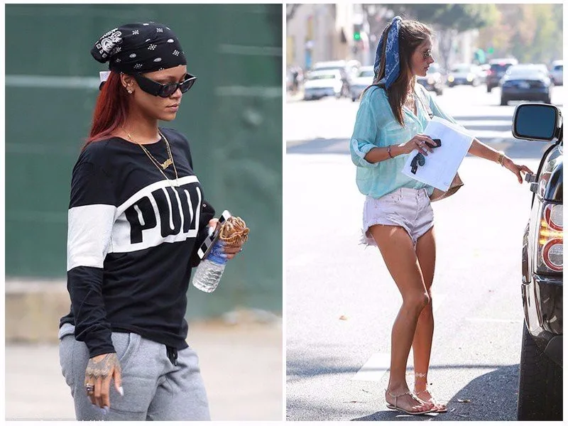 New Gradient Color Hip hop Cotton Bandana Scarf Square Headband Scarf Cashew turban Gifts For Women/Men/Boys/Girls 55cm*55cm