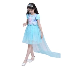 Disney Frozen новые костюмы для детей Эльза партия костюм Эльзы jurk vestido de festa fantasias infantis para menina disfraz princesa