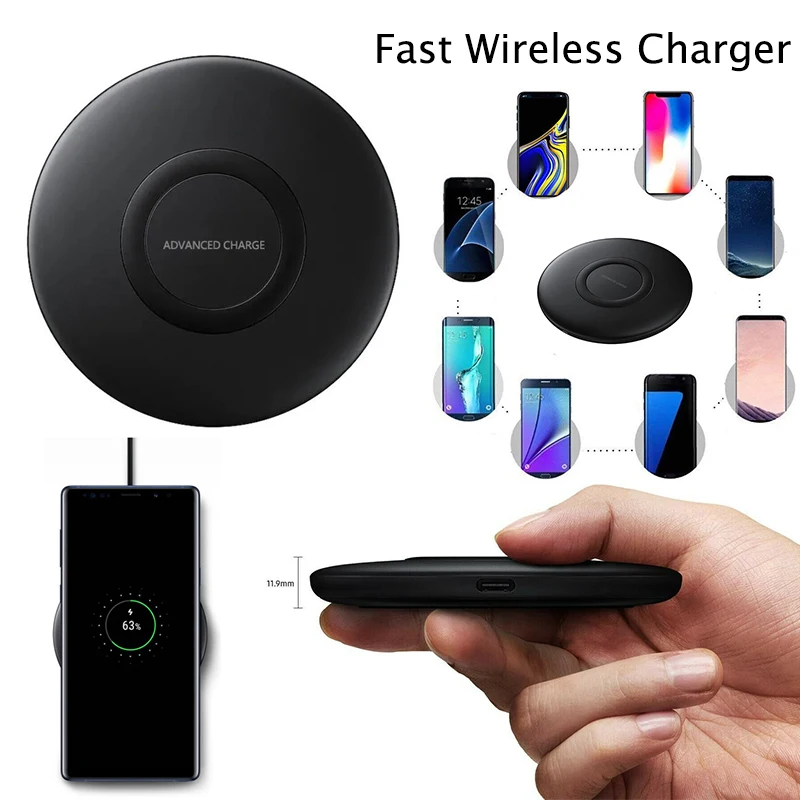 

Wireless Charger EP-P1100 TYPE C Qi FAST Charging Pad Device for Galaxy S8 S9 S10 Note 8 9 S6 S7 Gear S3 Note 4 5 iPHONE XS XR