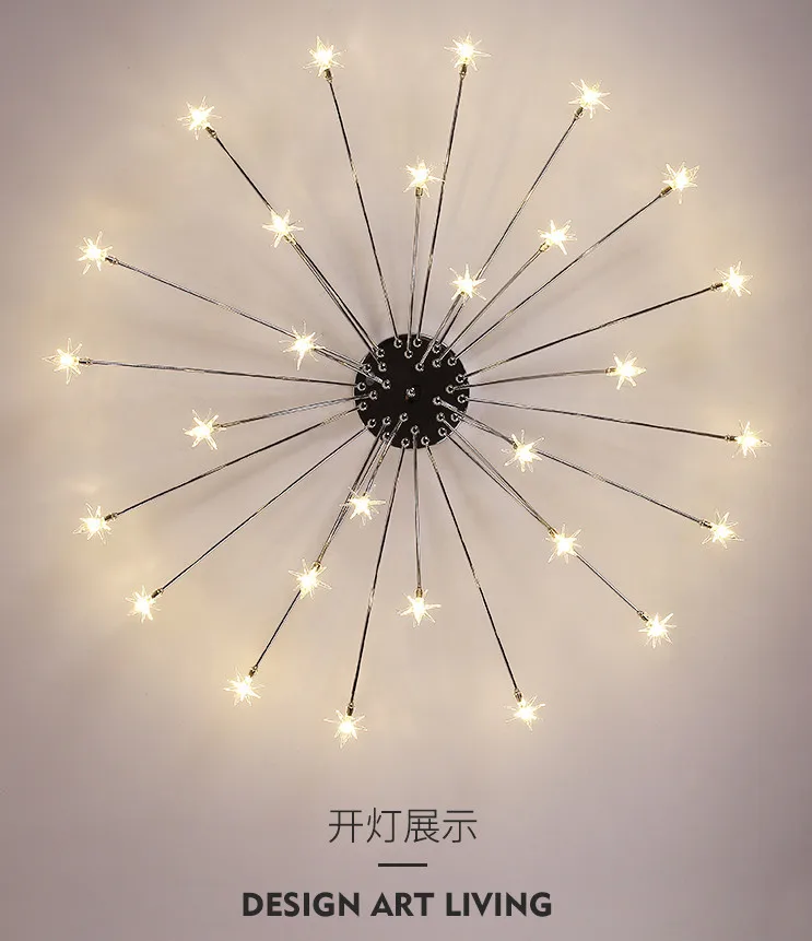 Lustres de Teto Plafonnier para o Quarto Luz da Lâmpada do Gelo Design Criativo Lâmpada Flor Vidro Lustre Decoração Casa Luminárias Led 7 Design criativo lâmpada led lustres de teto