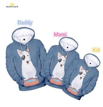 

Pit*Terrier hoodies 3D Print Fashion Sweatshirt Casual comfortable Parent-child Hoodies Pullovers Hipster Autumn/Winter clothes