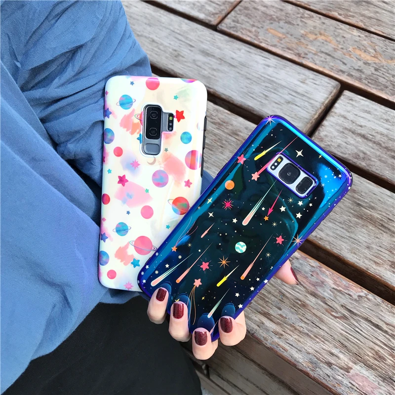 YHBBCASES для samsung S10 Plus мультфильм планеты и Метеор чехол телефона для samsung Galaxy S8 S9 плюс Примечание 8 9 мягкая IMD случаях