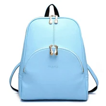 2017 mode Rucksäcke Frauen Pu-leder Schultasche Mädchen Weiblichen Candy Farben Reise Umhängetasche Wasserdichte Rucksäcke Mochila 480