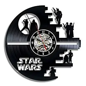 Виниловая пластинка дизайн настенные часы модные креативные часы CD виниловый диск настенные часы фильм Звездные войны тематический домашний Декор 3D Висячие Watc - Цвет: 11