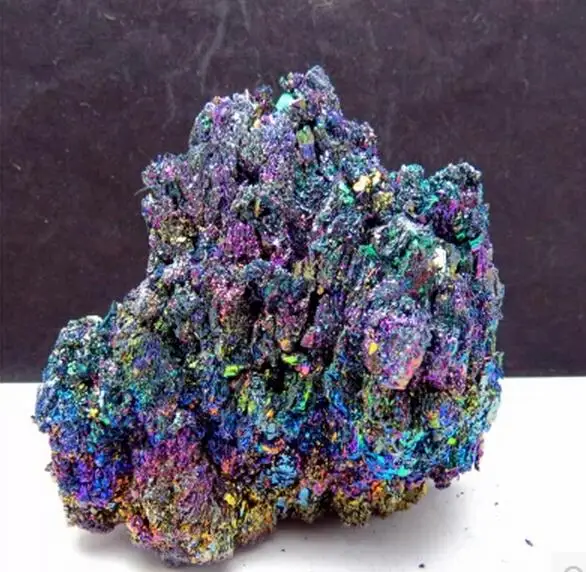 

Natural silicon carbide colorful nunatak colorful ore peacock nunatak 320g Free Shipping