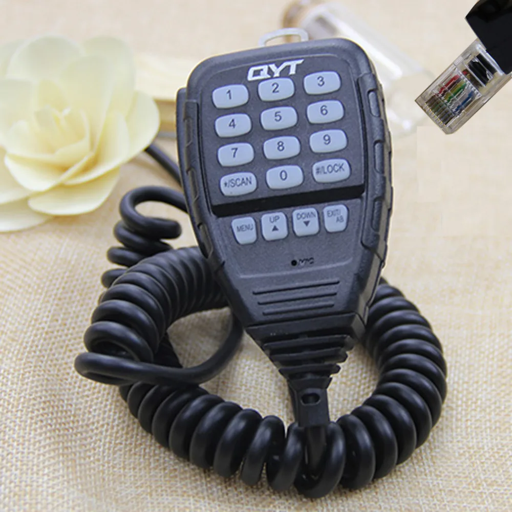 Оригинальный динамик DTMF микрофон для QYT KT-8900D KT8900R KT-8900 Mini-9800 KT8900 мобильное радио |