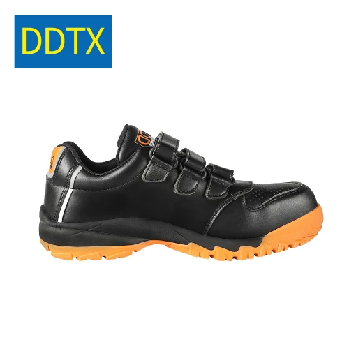 DDTX защитная обувь рабочие ботинки для мужчин Композитный носок анти-smash легкая дышащая безопасная обувь EH изоляция черный - Цвет: Black