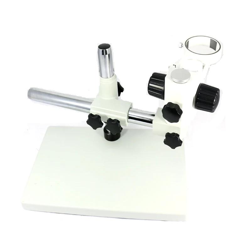  Single Dual arm 7X-45X Simul Focal Trinocular stereo microscope +144 adjustable led Ring lights for