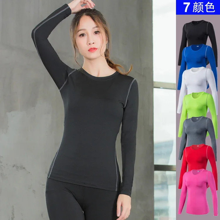 

Women Yoga Top Full Sleeve Sport T Shirt Quick Dry Crossfit Fitness Clothing Sports Gym Running Jogging Shirts Activewear SP-065