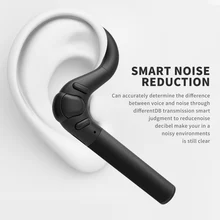 Bluetooth Headset Noise Canceling Earbud Wireless Car Earpiece with Mic Workout Business Earphone Sweatproof for Sports