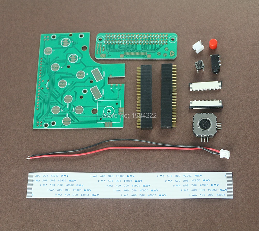 20 компл./лот DIY 6 кнопок PCB переключатель на плате провода разъем комплект для Raspberry Pi GBZ для игры мальчик GB Zero DMG-001