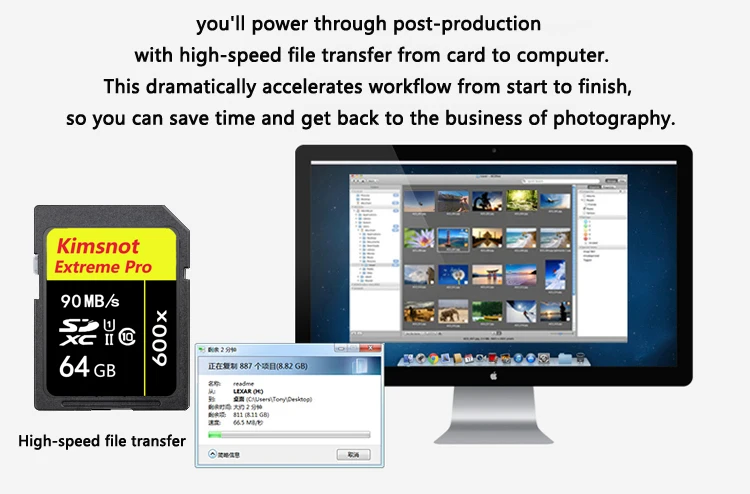 Kimsnot Экстремальный PRO 90 МБ/с./с карта памяти 16 ГБ 32 ГБ 64 Гб 128 ГБ 256 ГБ флэш SD карта 600x UHS-1 SDHC SDXC карты