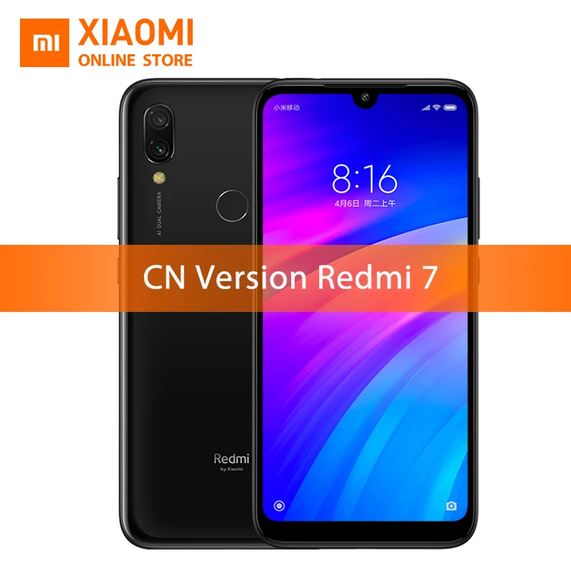Оригинальный Xiaomi Redmi 7 3 Гб 32 Snapdragon 632 смартфон Octa Core 4000 мАч 6 26 ''телефон полный