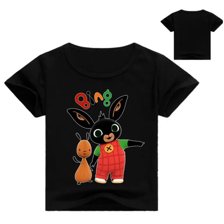 ГБ кролика Bing футболка с кроликом Футболка для мальчиков ясельного возраста, топы для девочек, футболка для девочек Одежда для мальчиков-подростков одежда футболка «гаркон» - Цвет: color at picture