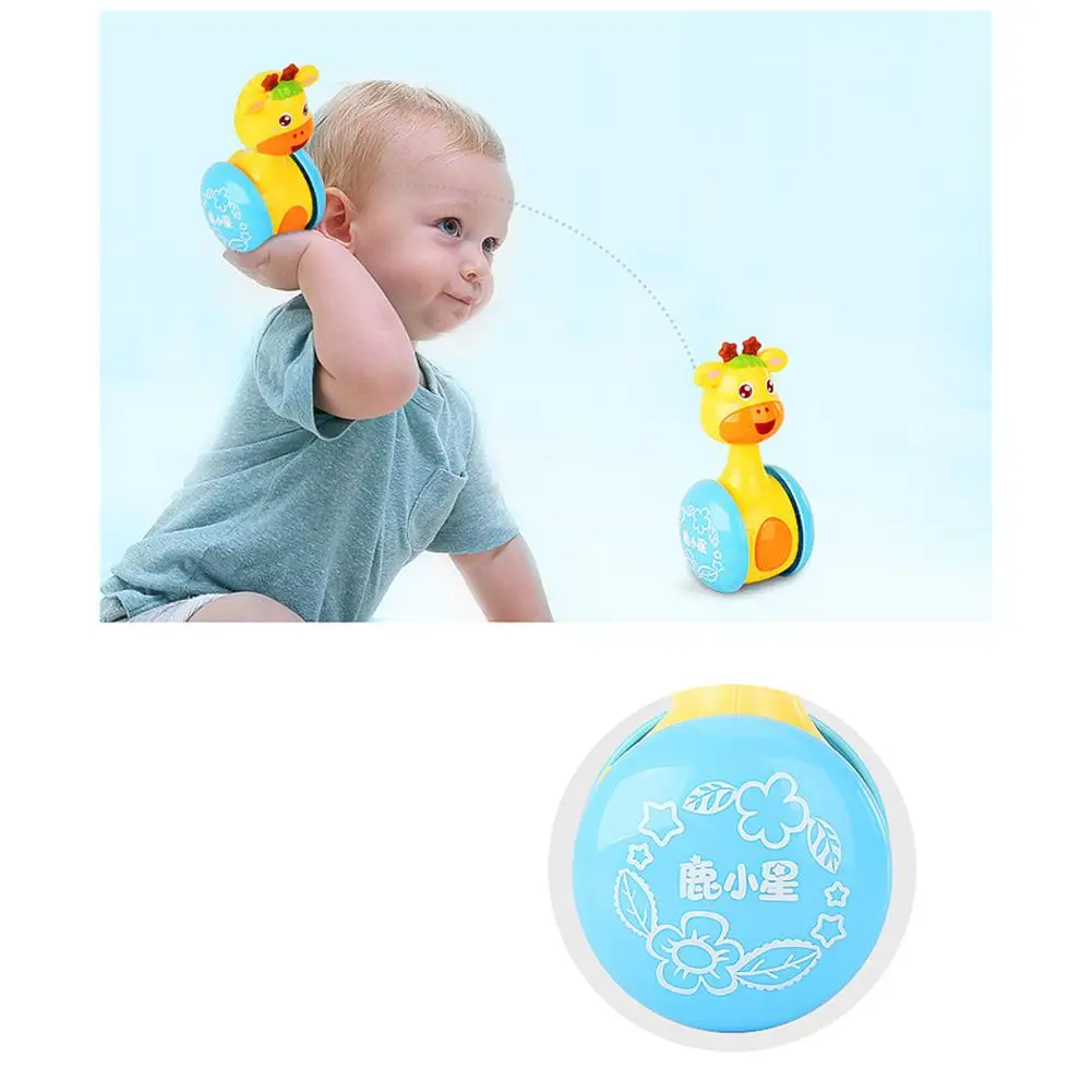 Cartoon Giraffe Tumbler Doll Roly-poly Baby Toys Cute Rattles Ring Bell Newborns 3-12 Month Early Educational Toy Cartoon Giraffe Tumbler Doll Roly-poly Baby Toys Cute Rattles Ring Bell Newborns 3-12 Month Early Educational Toy