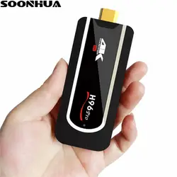 SOONHUA H96 Pro мини ТВ Android 7,1 Smart ТВ ключ Smart S912 Octa Core 2 г/16 ГБ h.265 HD 4 К Малый Media Player ТВ Stick