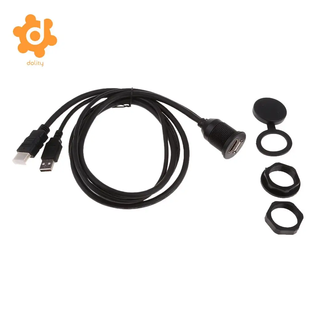 1 м (3 фута) USB 3 0 и HDMI папа к Женский Расширение приборной панели кабель для