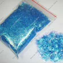 50 gram/bag переливчатая Радуга Magic голубой цвет блеск для ногтей полоски для DIY Nail Art Украшение и блестки для ногтей