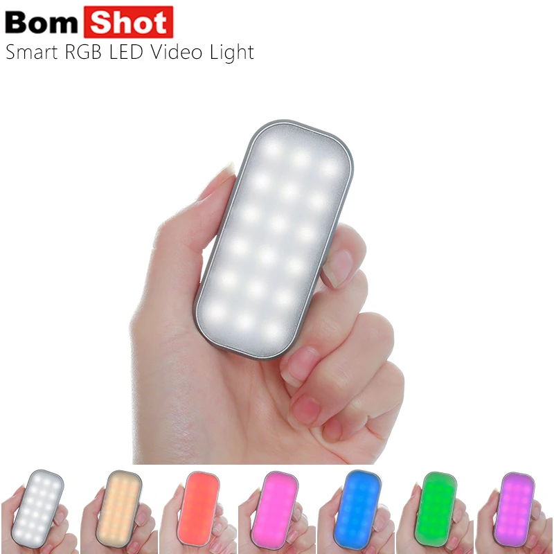 

Portable Mini RGB LED Video Light Photo Vlog LED Voice Control Flashing Strobe Light for Party Club Disco Dancing Karaoke