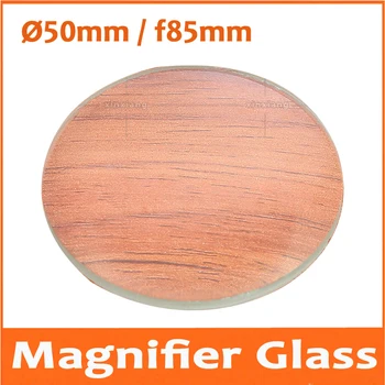 

6X 50mm Craft magnifying lens Instrument accessories Double convex lens Scientific experiment toy teaching aids Magnifier Glass