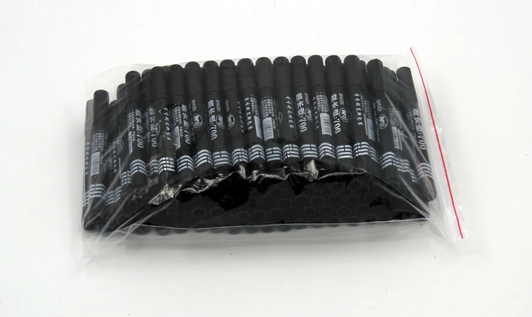 qshoic-100pcs-lot-black-permanent-marker-pen-quick-dry-fast-dry-round-toe-black-permanent-alcohol-markers-pen-for-fabric