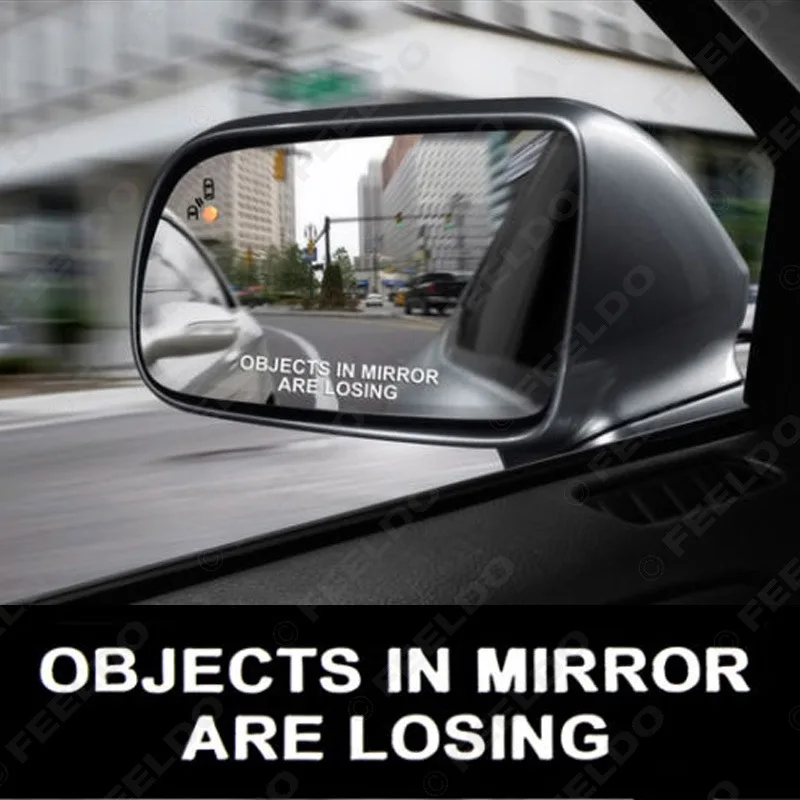 Car Creative Sticker Letters Car Rearview Sticker OBJESCTS IN MIRROR