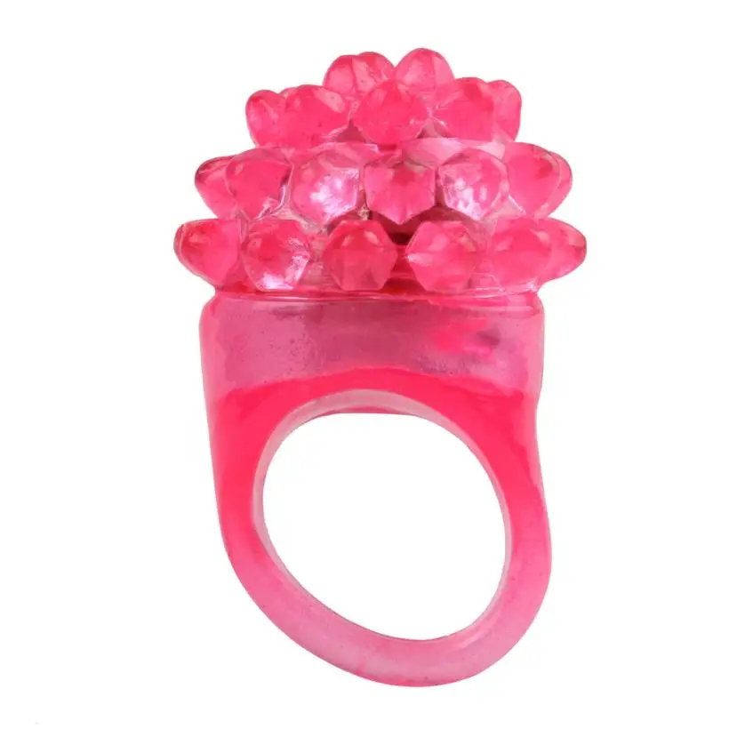 6 Pack Led Rubber Rings For Party Favors Jelly Bubble Light Up Finger