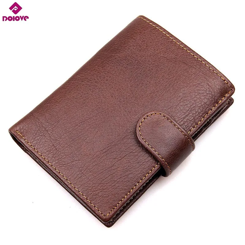 2023 New Cowhide Men Wallets Genuine Leather Short Card Holder Chain Men Purse High Quality Brand Male Wallet,Temu