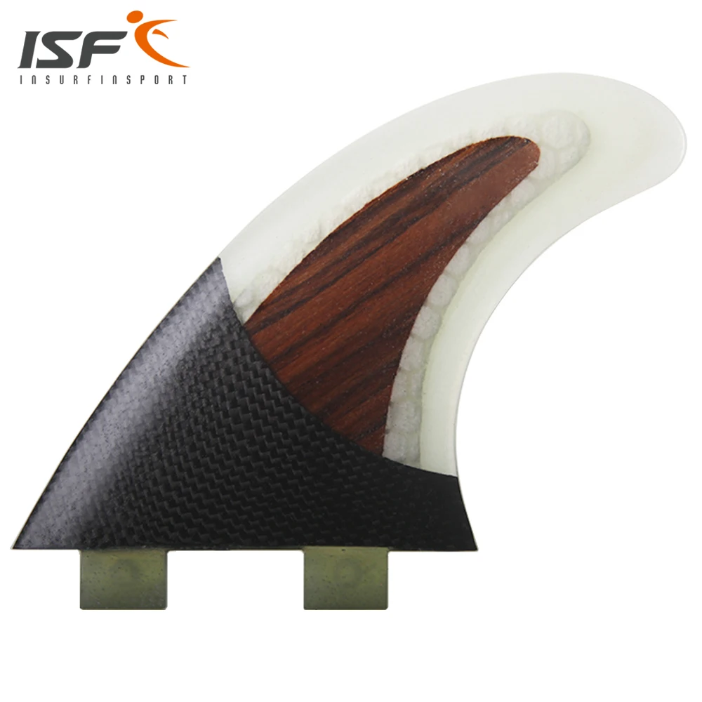 

Insurfin Carbonfiber & Wood Surfboard FinsThruster Fin Set (3) FCS Compatible Surf Fin