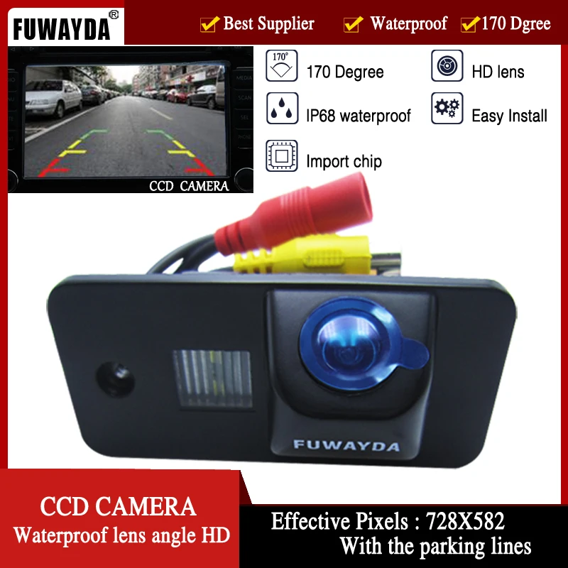 Камера заднего вида FUWAYDA CCD с парковочным объективом для AUDI A3 A4 A5 A6 A6L A8 Q7 S4 RS4 S5 Q5 |