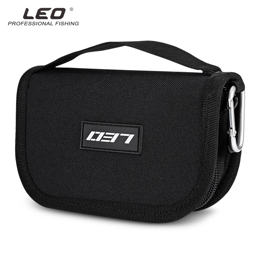 LEO Portable Fishing Hook Bag Sequin Fishing Lure Bait Pouch Fish Float