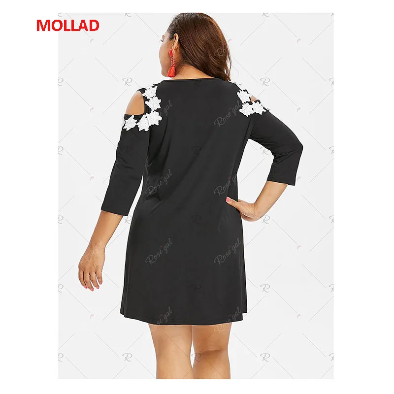 MOLLAD 2019 новое летнее модное женское платье с круглым вырезом большого размера
