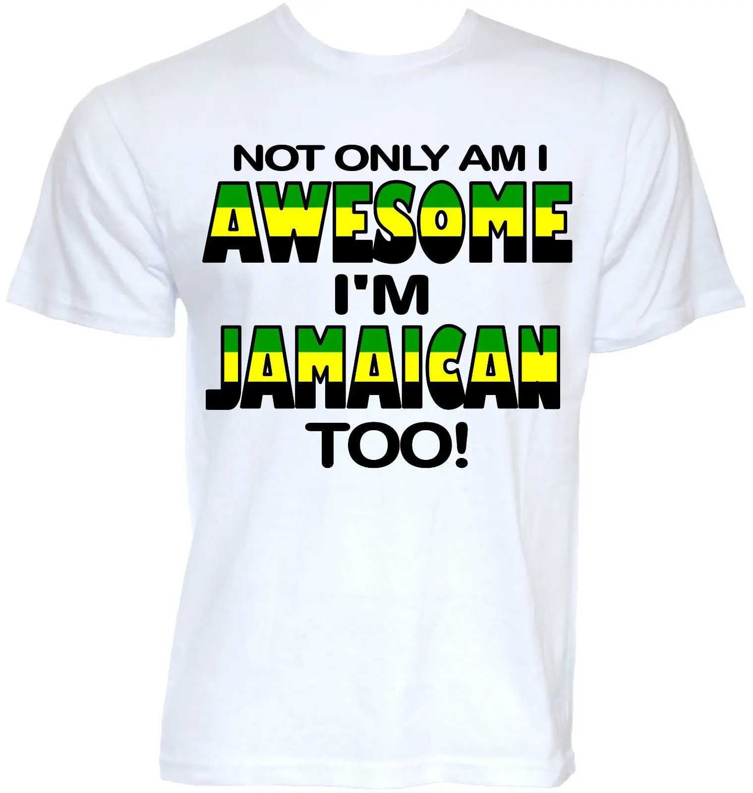 MENS FUNNY COOL JAMAICAN JAMAICA FLAG SLOGAN T SHIRTS NOVELTY JOKE